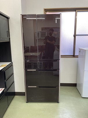日立 HITACHI2014年製　 真空チルドFS冷蔵庫 620L・フレンチドア 6ドア クリスタルブラウン