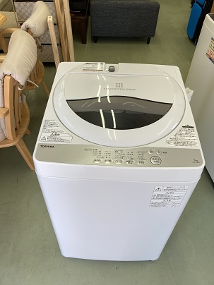 東芝  TOSHIBA 5kg 全自動洗濯機 風乾燥機能付 1.3kg AW-5G6(W)