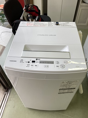 2019年製　東芝　TOSHIBA　全自動洗濯機　AW-45M7