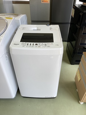ハイセンス 4．5kg全自動洗濯機  ホワイト HW-E4502　2018年製