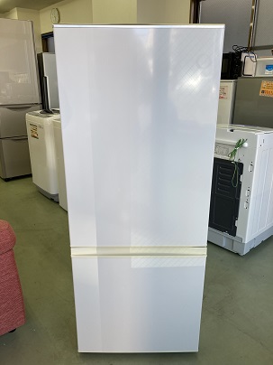 2017年製　AQUAアクア　2ドア右開き冷蔵庫　AQR-BK18F　184L　