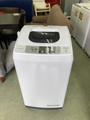 ★塩素洗濯槽洗浄済★日立 HITACHI5kgタテ型全自動洗濯機ピュアホワイト2018年製NW-50B W