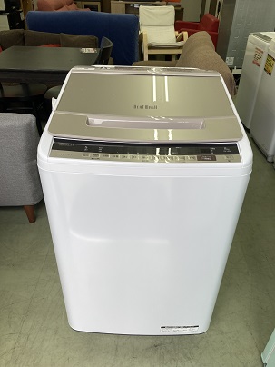 日立 HITACHI 8kg 全自動洗濯機 ビートウォッシュ BW-V80E 2019年製