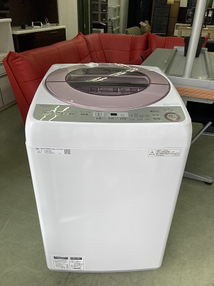 ★分解洗浄済み★シャープ SHARP 7.0kg インバーター全自動洗濯機 2018年製 ES-GV7C-P