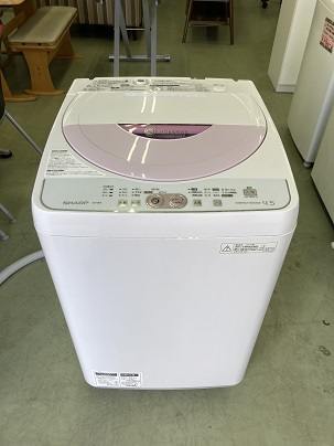 ★分解洗浄済み★SHARP 4.5kg全自動洗濯機 2014年製 ES-45E8ピンク