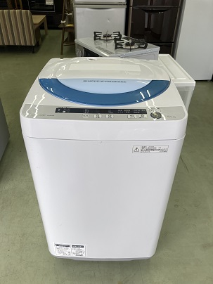 ★分解洗浄済み★シャープ SHARP 5.5kg 全自動洗濯機 2015年製 ES-GE55P-A