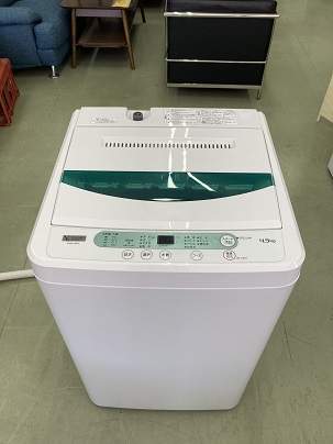 ★分解洗浄済み★YAMADASELECT ヤマダセレクト 4.5kg 全自動電気洗濯機 2019年製 YWMT45G1