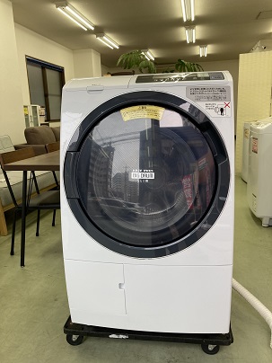日立 HITACHI10kgドラム式洗濯乾燥機 左開きホワイト 2018年製 BD-SG100BL